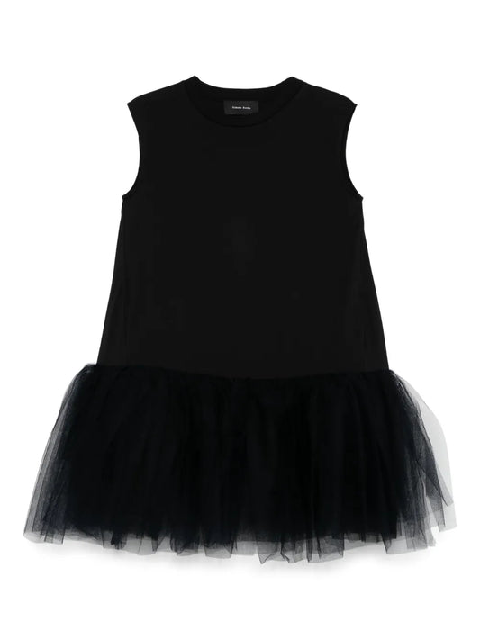 Tulle-Trim Dress