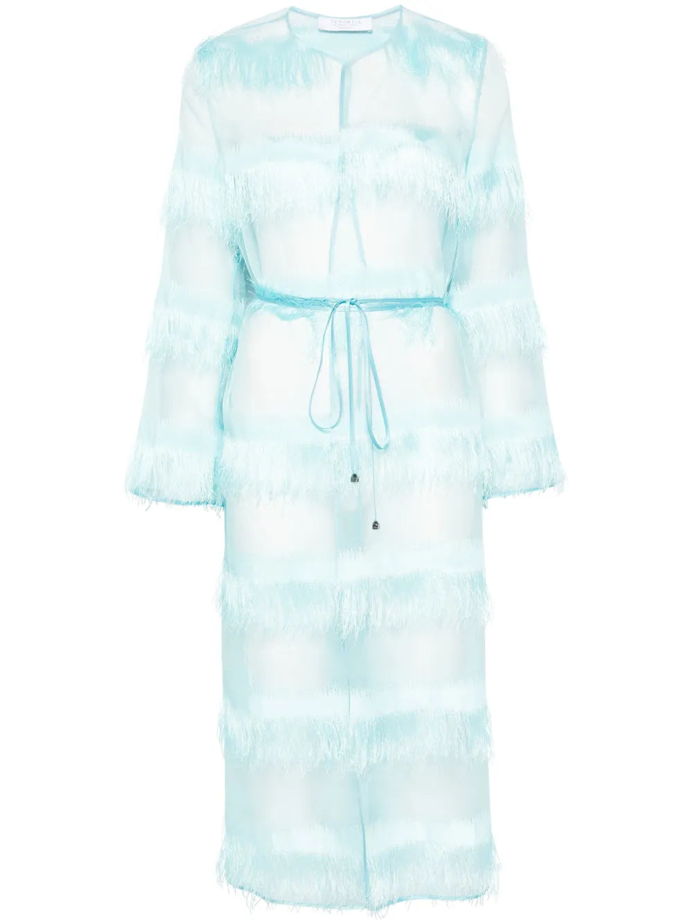 Fringe-Detailed Coat