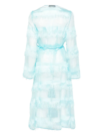 Fringe-Detailed Coat