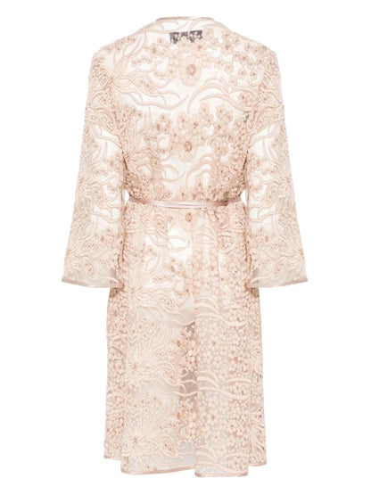 Floral-Embroidery Coat