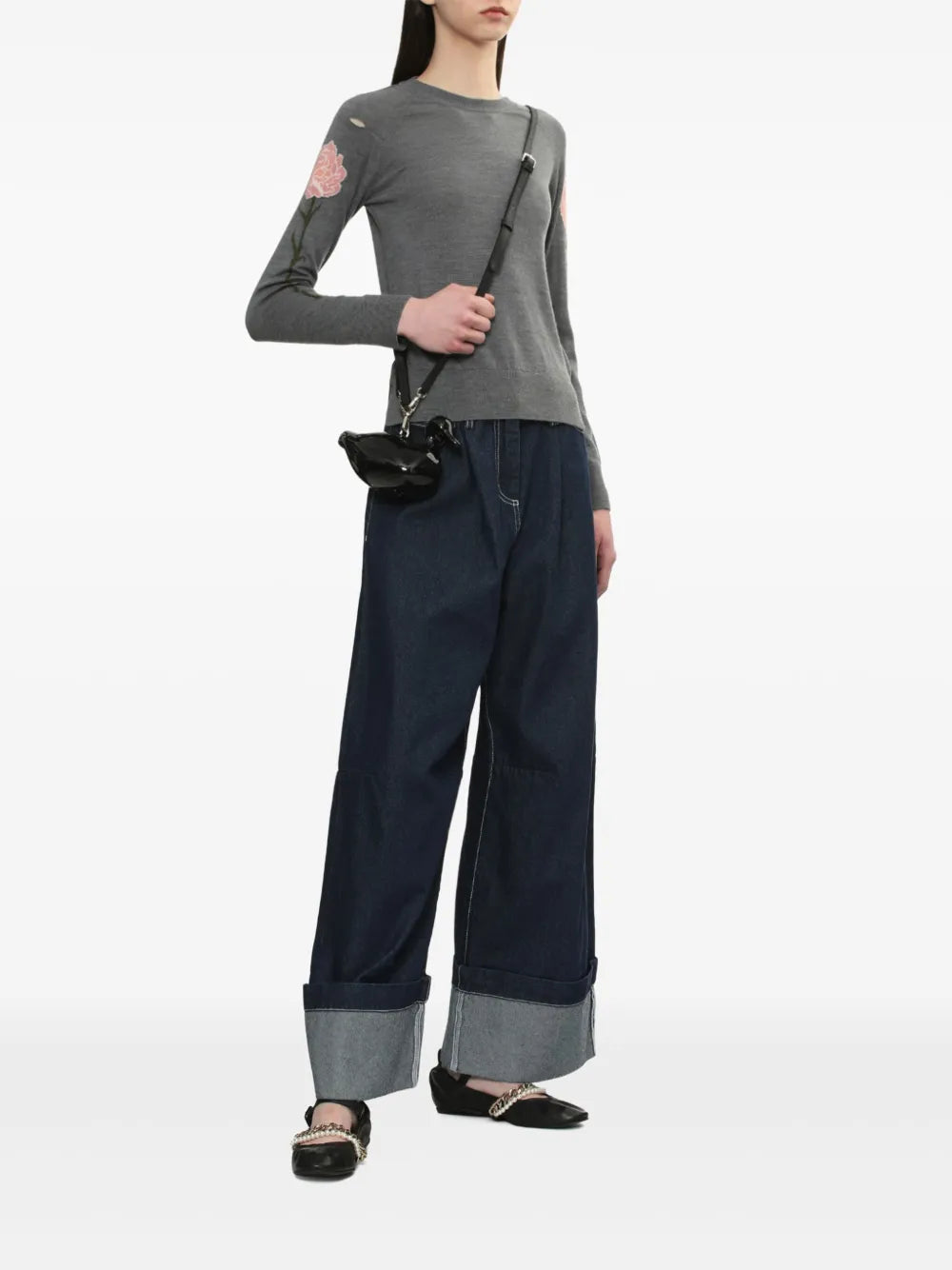 Cotton Wide Jeans