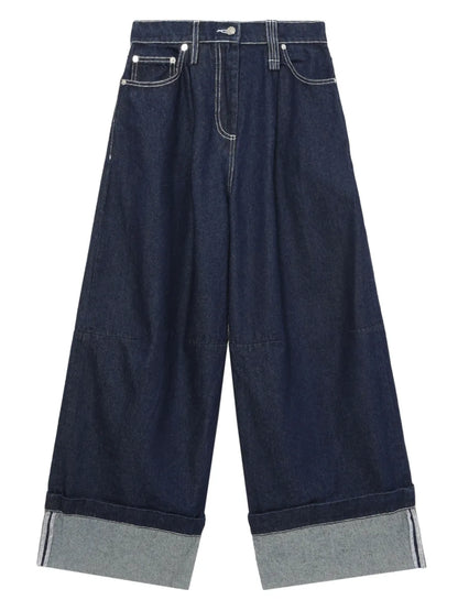 Cotton Wide Jeans