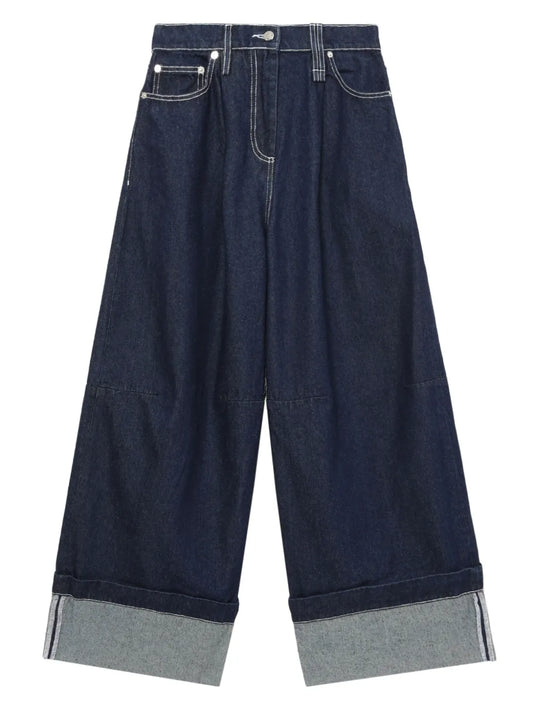 Cotton Wide Jeans