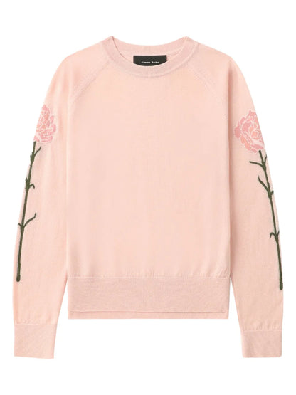 Floral-Motif Sweater