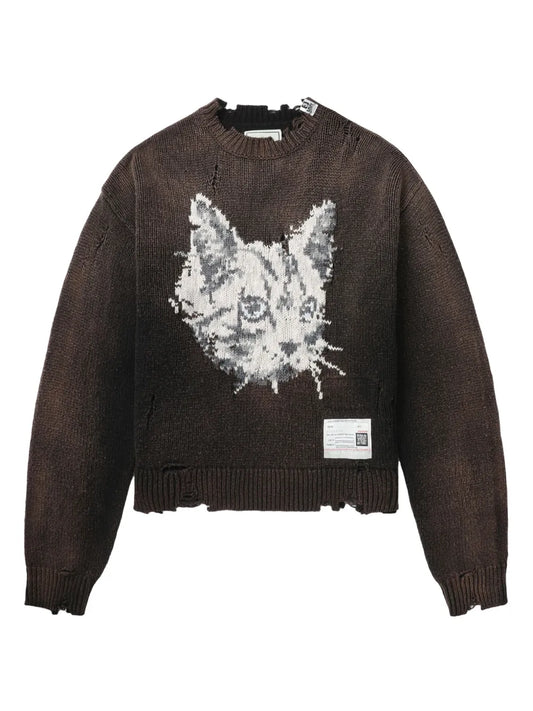 Cat-Jacquard Jumper