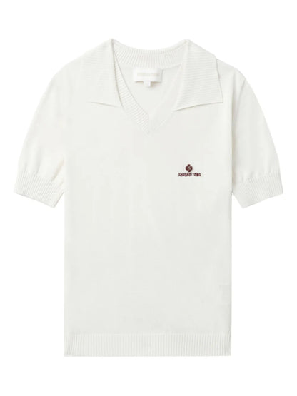 Logo-Embroidered Polo Top