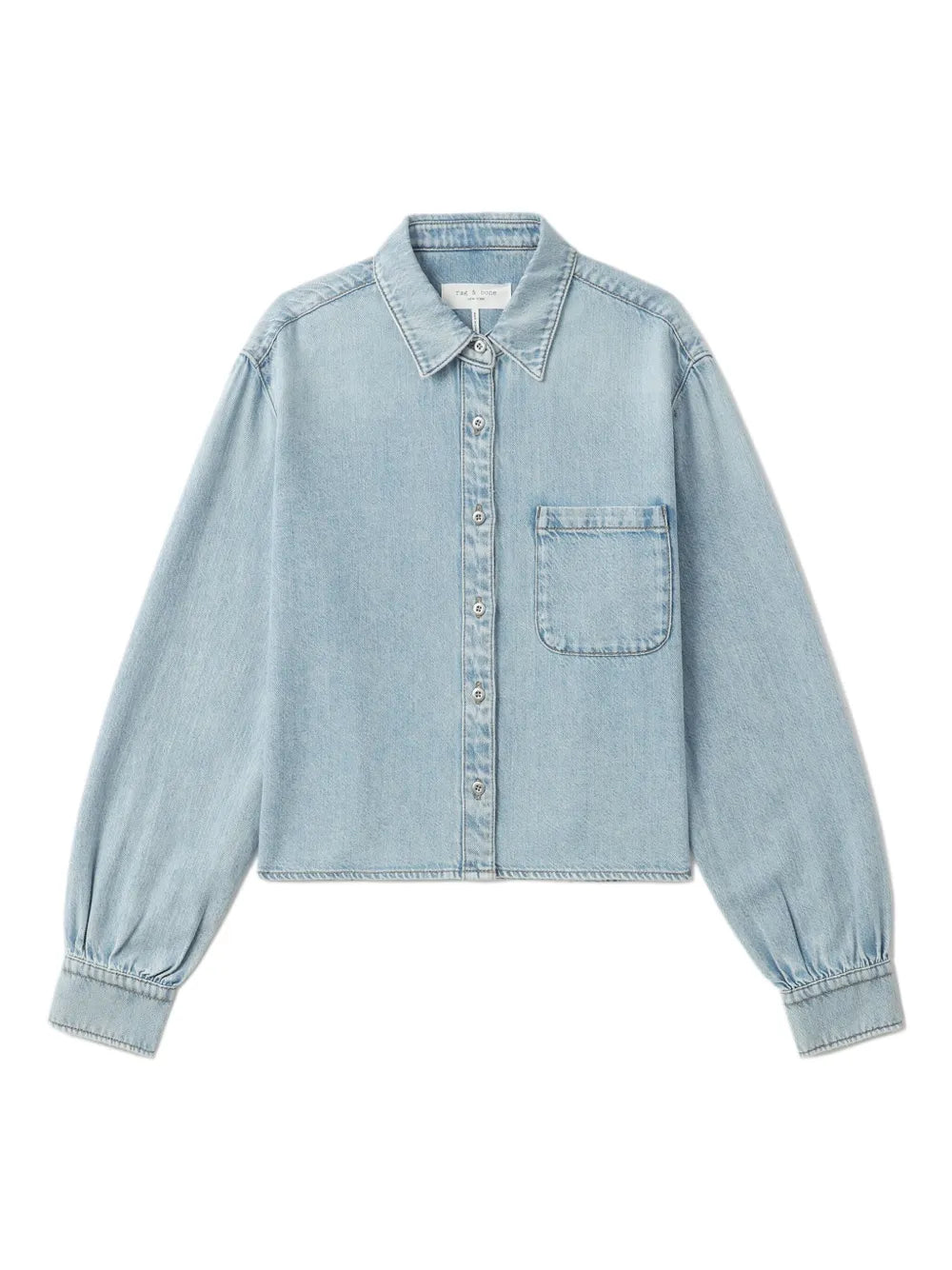 Long-Sleeved Denim Shirt
