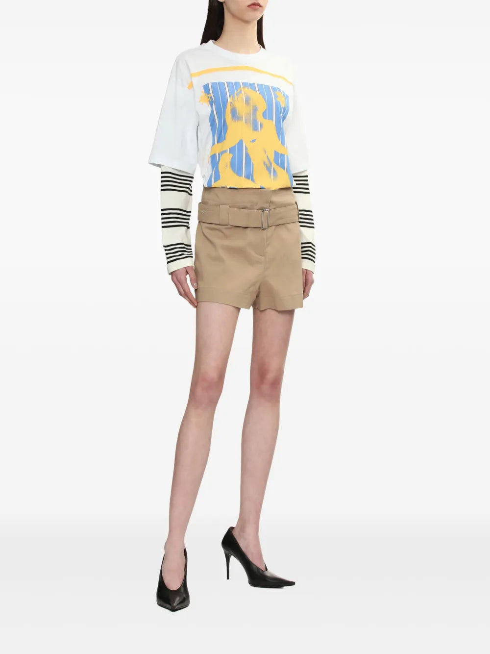 Graphic-Print Layered T-Shirt