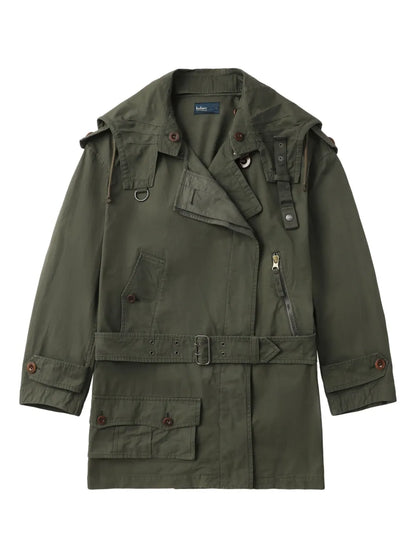 Belted Parka Coat
