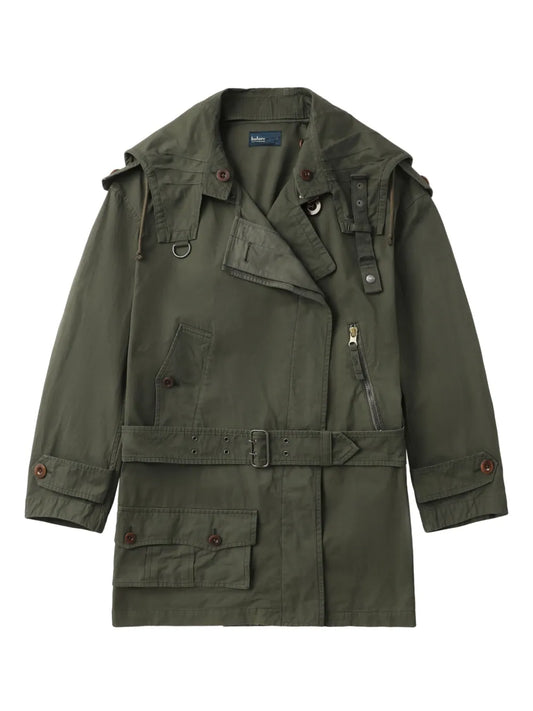 Belted Parka Coat