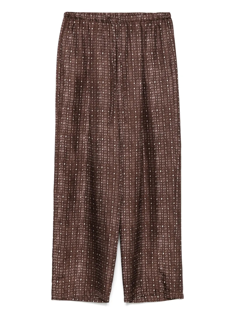 Coral-Print Trousers