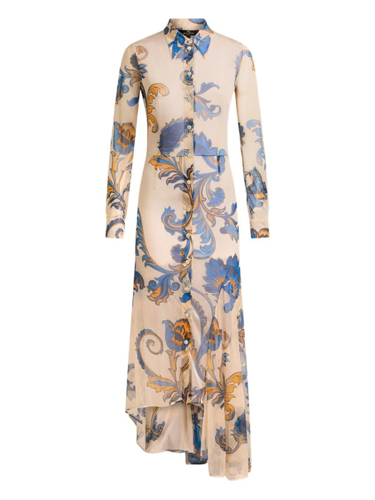 Floral-Print Shirt Dress