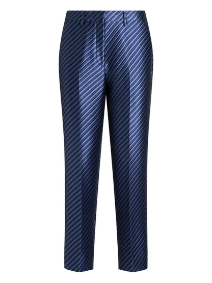 Jacquard Straight-Leg Trousers