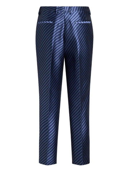 Jacquard Straight-Leg Trousers