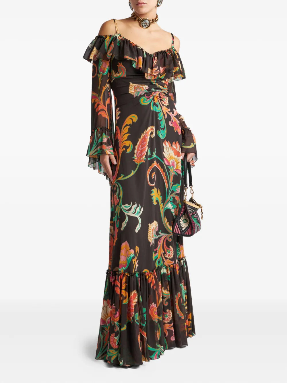 All-Over Floral Print Dress