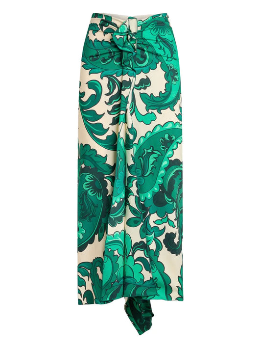 Floral-Print Skirt