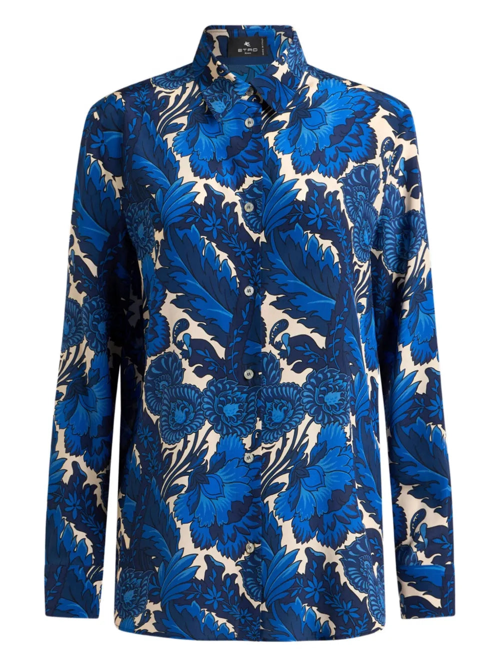 Floral-Print Button-Up Shirt