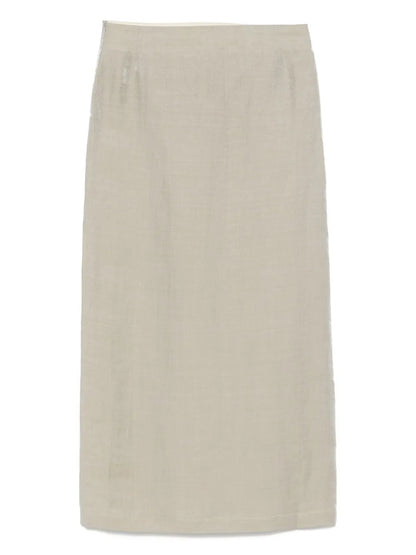 Side-Slit Midi Skirt