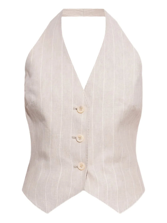 Sauro Pinstripe Waistcoat
