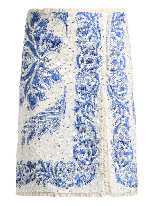 Sequin-Embellished Skirt