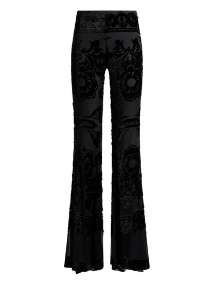 Floral Flared Trousers