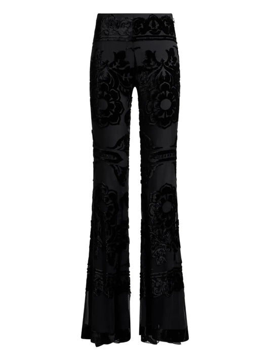 Floral Flared Trousers