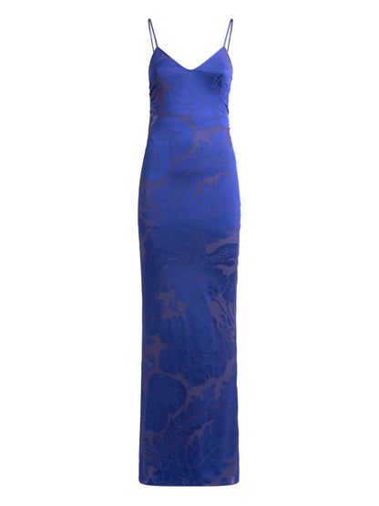 Floral-Jacquard Dress