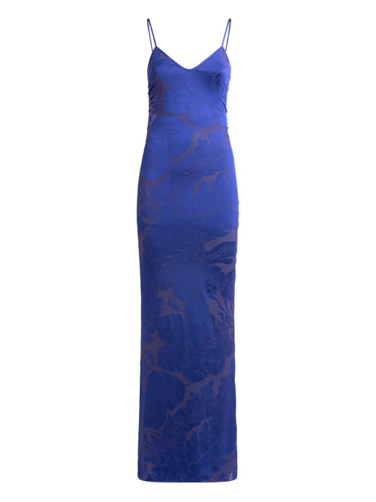 Floral-Jacquard Dress