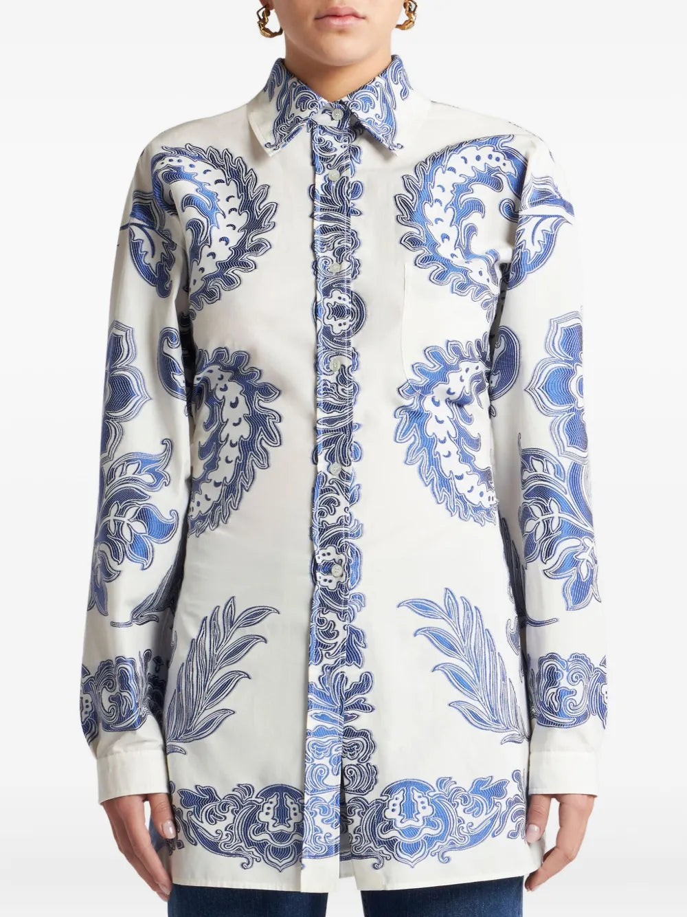 Floral-Print Shirt