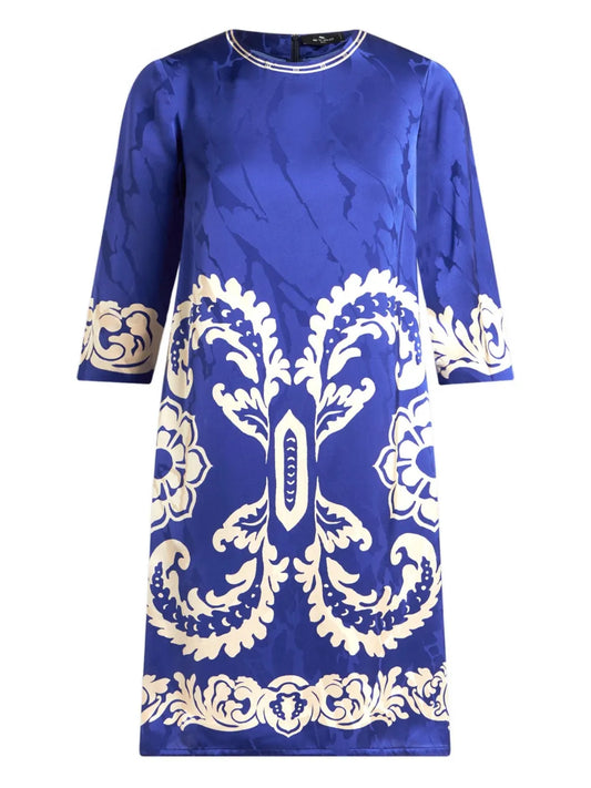 Jacquard-Pattern Dress