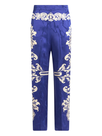 Baroque Print Tapered Trousers