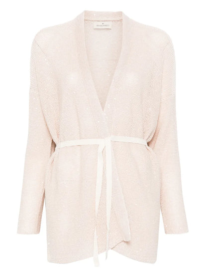 Sequin-Embellished Cardigan