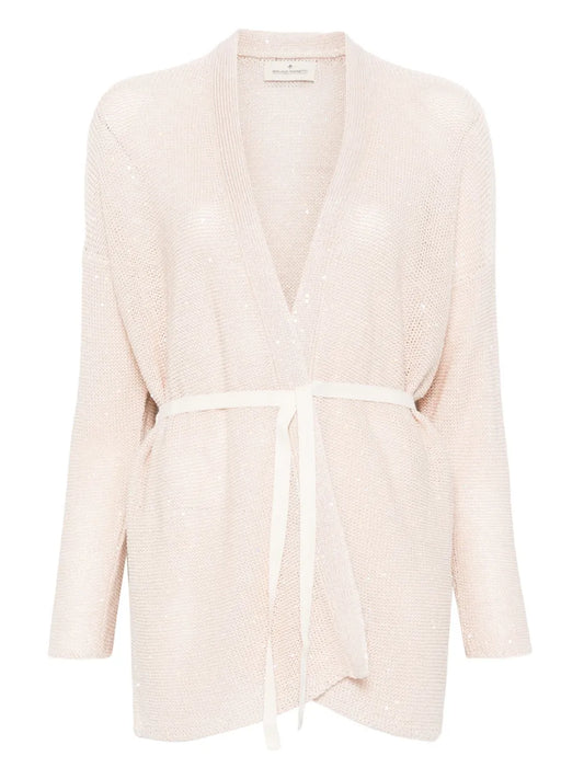 Sequin-Embellished Cardigan