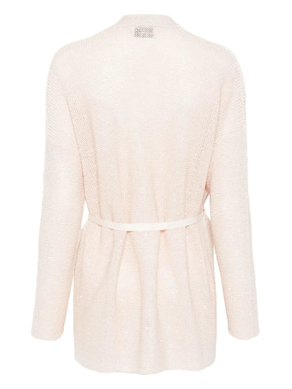 Sequin-Embellished Cardigan