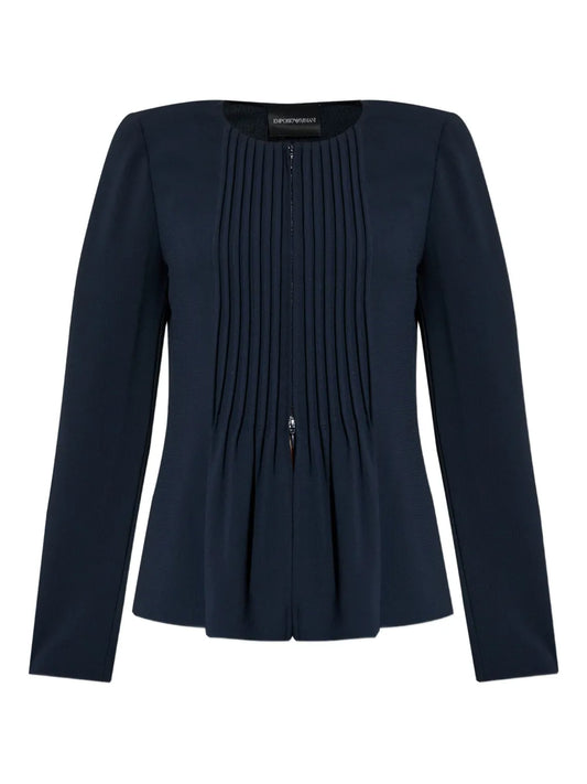 Pleated Fitted Jacket