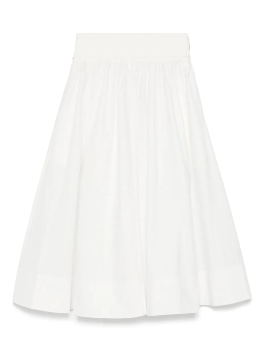 Poplin Midi Skirt