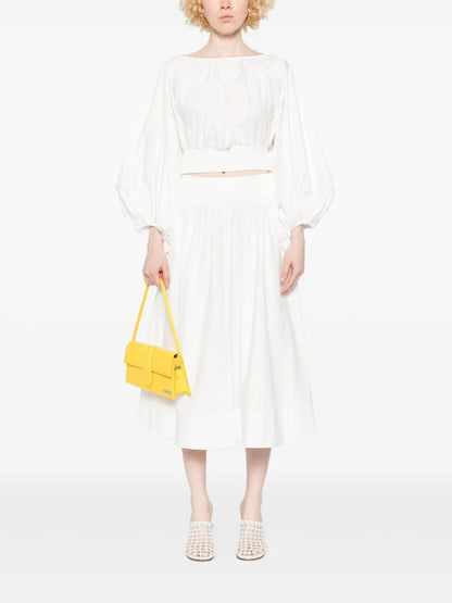 Poplin Midi Skirt