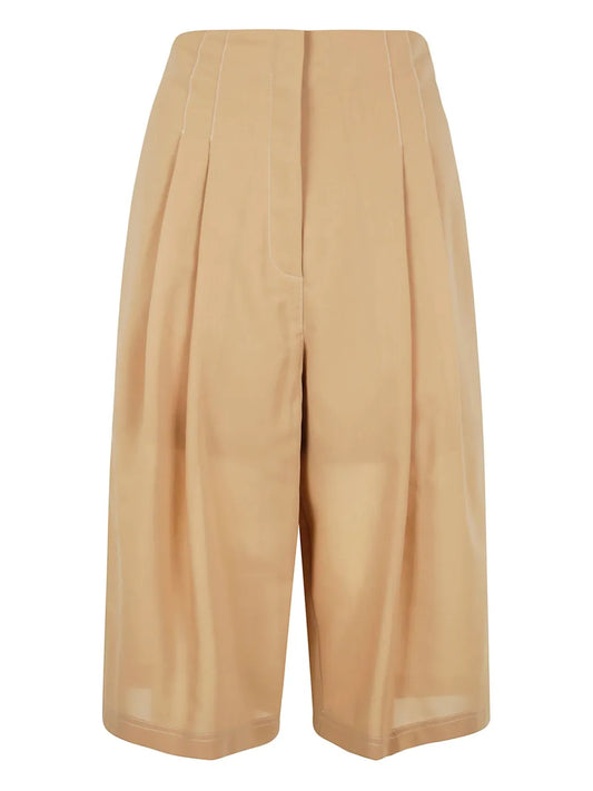 Pleat-Detailed Shorts