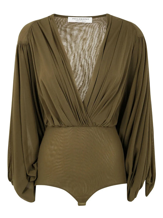 Wide-Sleeves Bodysuit