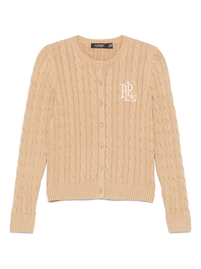 Logo-Embroidered Cardigan