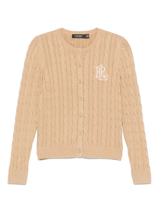 Logo-Embroidered Cardigan