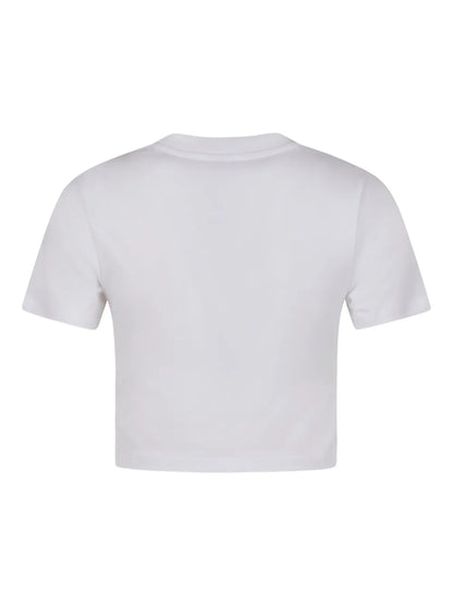 Graphic-Print Cropped T-Shirt