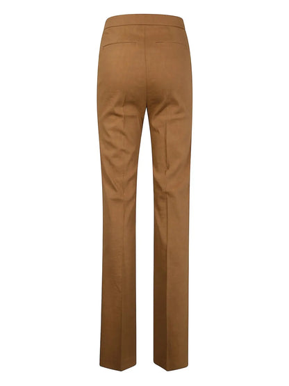 Flared High-Rise Trousers