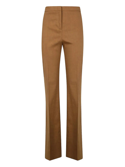 Flared High-Rise Trousers