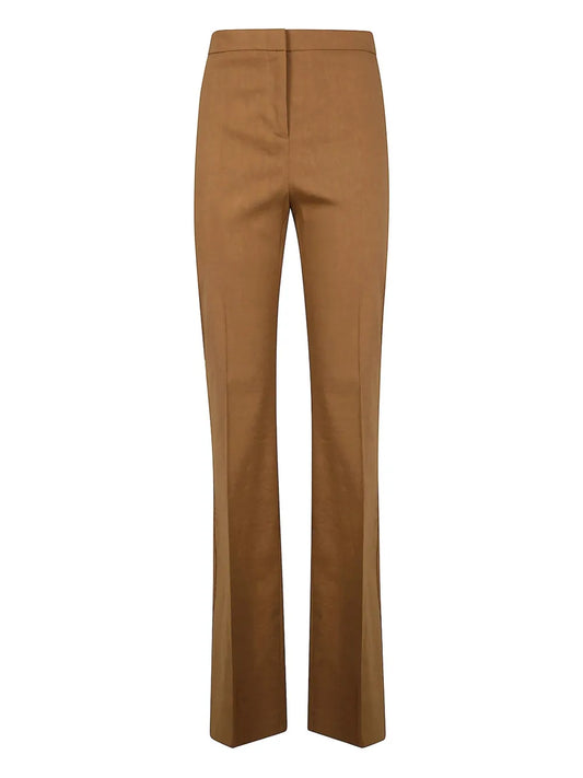 Flared High-Rise Trousers