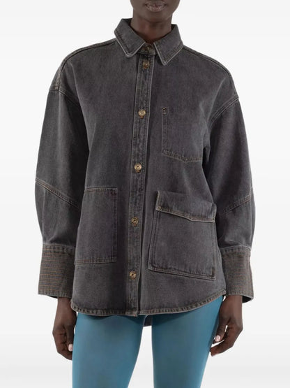 Logo-Patch Denim Jacket