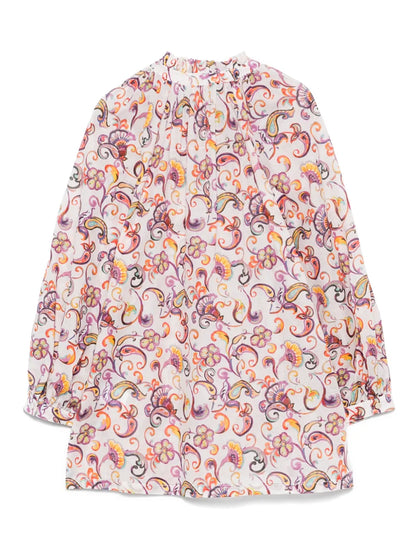 Floral-Print Blouse
