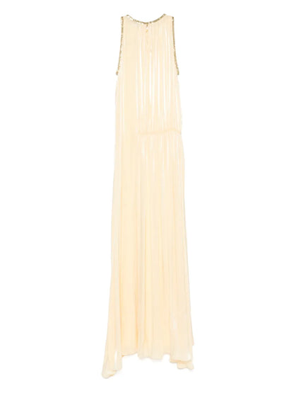 Flower-Detail Maxi Dress