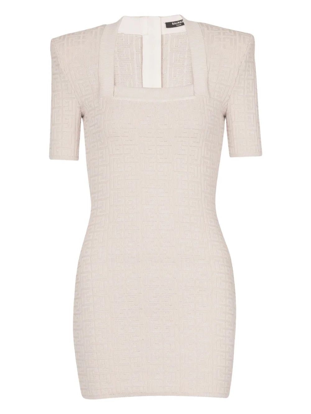 Labyrinth-Knit Mini Dress