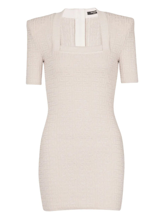 Labyrinth-Knit Mini Dress